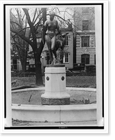 Nude figure as memorial brings severe criticism.photo by Underwood & Underwood, Vintage Poster