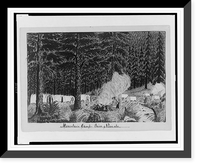 Historic Framed Print, Mountain camp, Siera [sic] Nevada,  17-7/8" x 21-7/8"