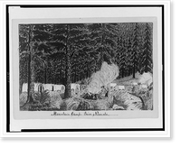 Historic Framed Print, Mountain camp, Siera [sic] Nevada,  17-7/8" x 21-7/8"