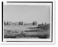 Historic Framed Print, Cottonwood Creek, Sunday April 10th 1859,  17-7/8" x 21-7/8"