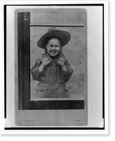 Mathilde Freud, half-length portrait, standing at window, facing front.Dr. H. Heid, Wien, Historic Print