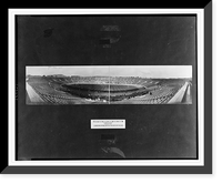 Historic Framed Print, First scrimmage in the Yale Bowl,  17-7/8" x 21-7/8"