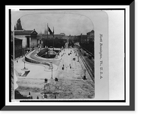 The Franzens-Ring,. considered one of the finest streets in Europe, Vienna, Austria, Antique Print