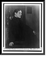Fannie Hurst, three-quarter length portrait, seated, facing right.David Berns, N.Y, Vintage Print