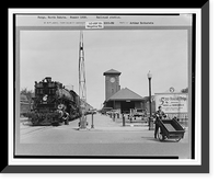 Historic Framed Print, Railroad station, Fargo, North Dakota,  17-7/8" x 21-7/8"