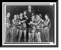 Kentucky Wildcats basketball team hoist Coach Adolph Rupp on their shoulders after winning the National Invitation Basketball Tourney in Madison Square Garden, New York City Vintage Wall Art Prin