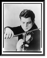 Itzhak Perlman, half-length portrait, facing front, playing the violin, Vintage Print