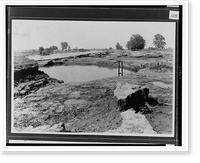 Floodwaters receding leaving misshapen landform.Ewing, Inc, Historic Reproduction