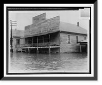 Historic Framed Print, Melville post office,  17-7/8" x 21-7/8"