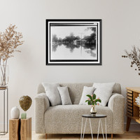 Historic Framed Print, Humphrey, Ark., street scene.Downing Studios, Stuttgart, Ark.,  17-7/8" x 21-7/8"