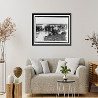 Historic Framed Print, Clarendon, Ark., junction of White & Cache Rivers.Downing Studios, Stuttgart, Ark.,  17-7/8" x 21-7/8"