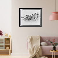 Historic Framed Print, Lower St. Francis Levee District, Sta. 212/25 north,  17-7/8" x 21-7/8"