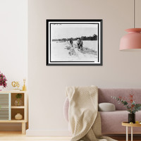 Historic Framed Print, Lower St. Francis Levee District, Sta. 212/25 north - 2,  17-7/8" x 21-7/8"