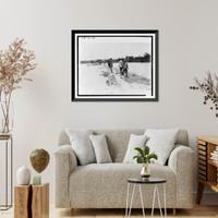 Historic Framed Print, Lower St. Francis Levee District, Sta. 212/25 north - 2,  17-7/8" x 21-7/8"