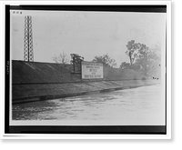 Historic Framed Print, U.S. Dredge Depot, marine ways shed,  17-7/8" x 21-7/8"