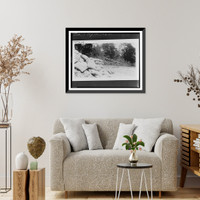 Historic Framed Print, Lower St. Francis Levee District mile 215 - 3,  17-7/8" x 21-7/8"