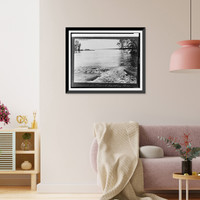 Historic Framed Print, Crevasse at Mound Landing, Miss.,  17-7/8" x 21-7/8"