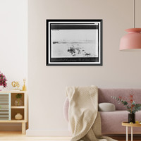 Historic Framed Print, Flooded Highway No. 51 between Claryville and McBride, Mo.,  17-7/8" x 21-7/8"