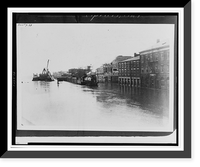 Historic Framed Print, Cape Girardeau, Mo., riverfront,  17-7/8" x 21-7/8"