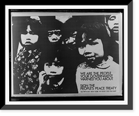 We are the people your government warned you about : sign the People's Peace Treaty, Vintage Print