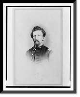 Historic Framed Print, [Captain Philip H. Monninger, Union officer in the 32nd Indiana Regiment, head-and-shoulders portrait, facing front],  17-7/8" x 21-7/8"