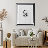 Historic Framed Print, [Unidentified Union officer, bust portrait, facing front].E. & J. Bruening's Photograph Gallery, Indianapolis, Ind.,  17-7/8" x 21-7/8"