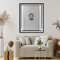 Historic Framed Print, [Lieutenant Colonel Jacob Glass, Union officer in the 32nd Indiana Regiment, bust portrait, facing front].Chandler & Anderson, Madison, Indiana.,  17-7/8" x 21-7/8"