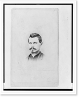 Historic Framed Print, [1st Lieutenant Charles Reifert (Reiffert), Union officer in the 32nd Indiana Regiment, bust portrait, facing front],  17-7/8" x 21-7/8"