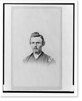 Historic Framed Print, [Unidentified Union officer, full-length portrait, facing front].photographed by E. & J. Bruening, Indianapolis, Ind.,  17-7/8" x 21-7/8"