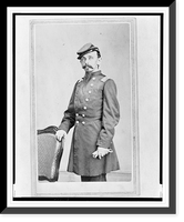 Colonel Adolph Dengler, 43rd Illinois Infantry, Union officer, three-quarter-length portrait, standing, facing front, Historic Print