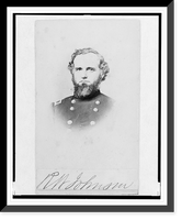 Historic Framed Print, [Brig. General Richard W. Johnson, Union officer, in the 32nd Indiana Regiment, bust portrait, facing front],  17-7/8" x 21-7/8"