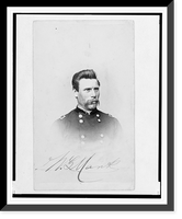 Historic Framed Print, [Major William G. Mank, Union officer in the 32nd Indiana Regiment, head-and-shoulders portrait, facing front].Henry Ulke, Washington, D.C.,  17-7/8" x 21-7/8"