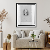 Historic Framed Print, [Major General Lovell H. Rousseau, Union officer, bust portrait, facing front],  17-7/8" x 21-7/8"