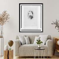 Historic Framed Print, [Brigadier General Jefferson Columbus Davis, Union officer, bust portrait, facing front],  17-7/8" x 21-7/8"