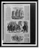 Southern secessionists raise flag at Yale College, Historic Print