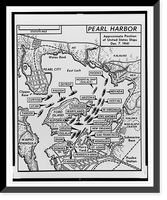 Pearl Harbor. Approximate position of United States ships, Dec. 7, 1941 Classic, Vintage Print