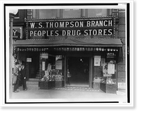 Display windows of People's Drug Store, W.S. Thompson Branch, 15th and New York Ave., Washington, D.C. Classic, Antique Poster