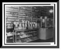 Interior of People's Drug Store, No. 9, 31st and M Streets, Washington, D.C., with products in display cases and on shelves, Antique Wall Art