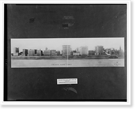 Historic Framed Print, Chicago's water front - 3,  17-7/8" x 21-7/8"