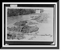 Poydras, La., artificial crevasse (looking down stream) - 2, Historic Print