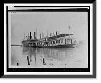 Historic Framed Print, Steamer Inspector and 0.1 at Helena, Arkansas,  17-7/8" x 21-7/8"