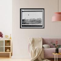 Lakeport, Ark., Pole & plank supports for sacks & stone. Supports allow easy drainage for seepwater Classic, Antique Wall Art