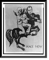 Historic Framed Print, Peace now,  17-7/8" x 21-7/8"