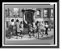 Children playing ring around a rosie" in one of the better neighborhoods of the Black Belt, Chicago, Illinois", Antique Wall Art