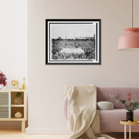 Historic Framed Print, The Ketchell [i.e., Ketchel] -Johnson. A scene from the first round,  17-7/8" x 21-7/8"