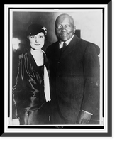 Jack Johnson introducing his wife at the opening of his night club, The Showboat, Los Angeles, California, Vintage Poster