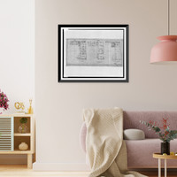 Historic Framed Print, [Alterations to an Episcopal church (St. Margaret's Church"),  Connecticut Avenue and Bancroft Place,  N.W.,  Washington,  D.C. First floor,  second floor,  foundation,  and basement plans]",  17-7/8" x 21-7/8"