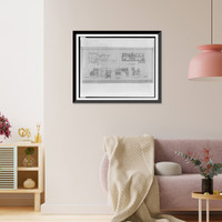 Historic Framed Print, [Alterations to an Episcopal church (St. Margaret's Church"),  Connecticut Avenue and Bancroft Place,  N.W.,  Washington,  D.C. Front and west elevation,  sections]",  17-7/8" x 21-7/8"