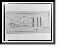 Historic Framed Print, [Row house for P.A. Drury, 1721 Rhode Island Avenue, Washington, D.C. Main floor],  17-7/8" x 21-7/8"