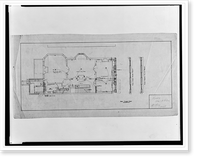 Historic Framed Print, [Row house for P.A. Drury, 1721 Rhode Island Avenue, Washington, D.C. Main floor],  17-7/8" x 21-7/8"